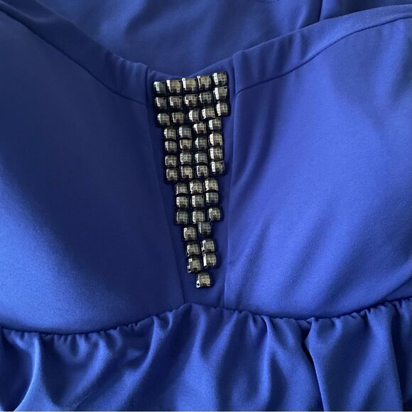 NWT Torrid One Piece Purple Bandeau Jeweled Swimsuit Dress Womens Plus Size 5 XL - Picture 5 of 7